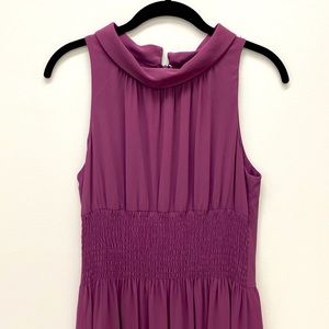 Theory purple midi dress